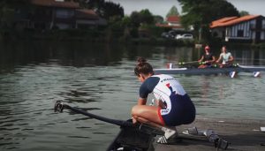 The French rowing team in Soustons